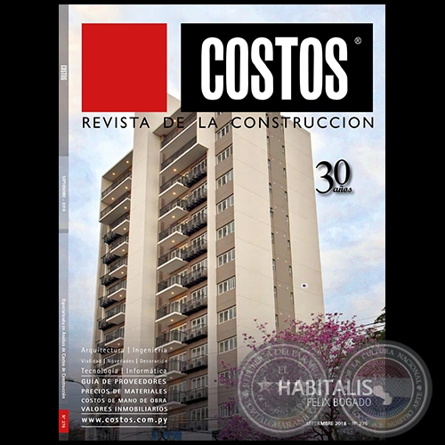 COSTOS Revista de la Construccin - N 276 - Setiembre 2018